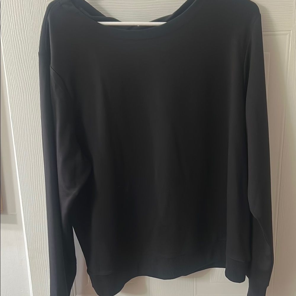 Avia Scuba material Black Sweatshirt for Women